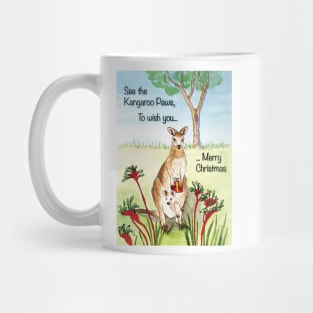 Native Australian Christmas card Mug